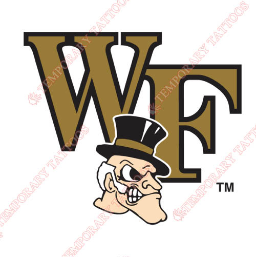 Wake Forest Demon Deacons Customize Temporary Tattoos Stickers NO.6875